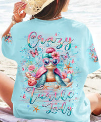 CRAZY TURTLE LADY ALL OVER PRINT - YHLT0104241