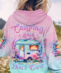CAMPING HAIR DON'T CARE ALL OVER PRINT - YHLT2003242