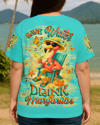 SAVE WATER DRINK FLAMINGO MARGARITAS ALL OVER PRINT - YHLT2205252