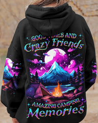 GOOD TIMES AND CRAZY FRIENDS CAMPING ALL OVER PRINT - YHDU2308232