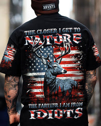 THE CLOSER I GET TO NATURE DEER HUNTING ALL OVER PRINT - YHDU2006232