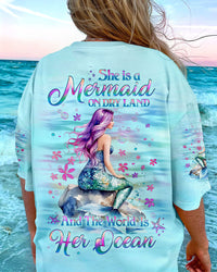 SHE IS A MERMAID ALL OVER PRINT - YHLT2407241