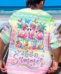 HELLO SUMMER FLAMINGOS ALL OVER PRINT - YHLT1605243