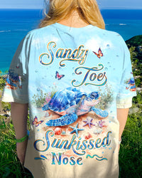 SANDY TOES SUNKISSED NOSE TURTLE ALL OVER PRINT - YHDU1403242