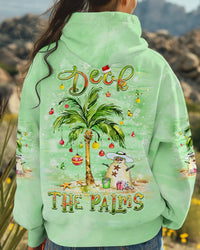 DECK THE PALMS SNOWMAN CHRISTMAS ALL OVER PRINT - YHLT0411244