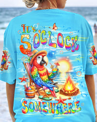 IT'S 5 O'CLOCK SOMEWHERE PARROT ALL OVER PRINT - YHLT2205244
