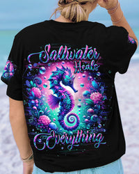SALTWATER HEALS EVERYTHING SEAHORSE ALL OVER PRINT - YHDU010244