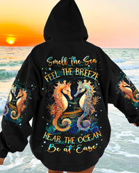 SMELL THE SEA FEEL THE BREEZE SEAHORSE ALL OVER PRINT - YHDU1310233