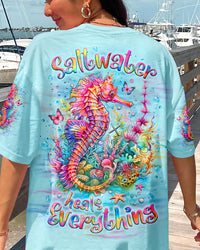SALTWATER HEALS EVERYTHING SEAHORSE ALL OVER PRINT - YHLT1508241