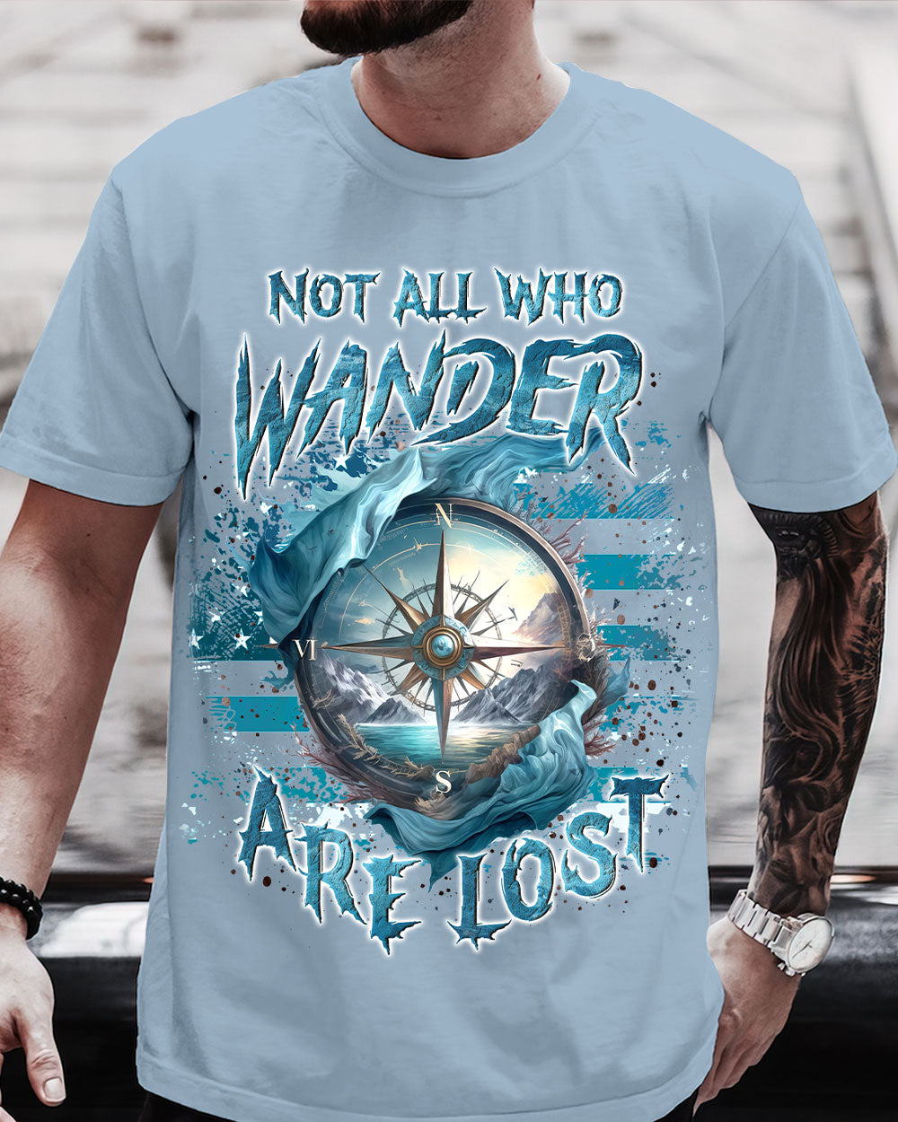 NOT ALL WHO WANDER ARE LOST COTTON SHIRT - YHLN1603246