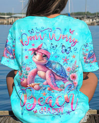 DON'T WORRY BEACH HAPPY TURTLE ALL OVER PRINT - YHHG0405243