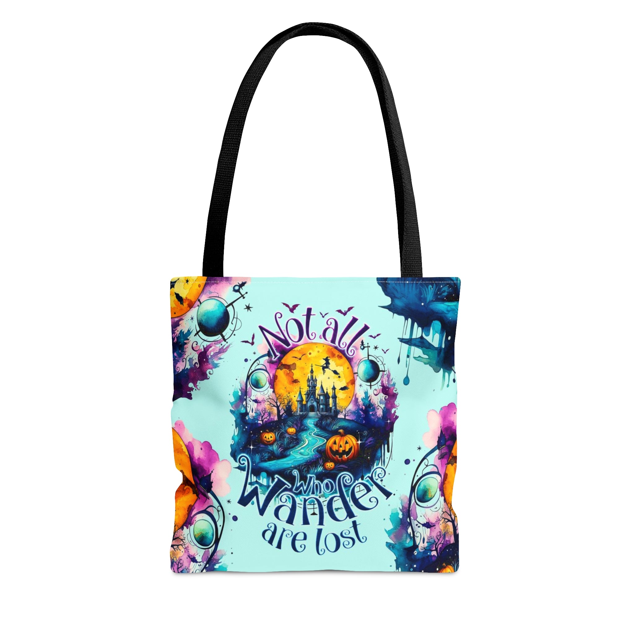 NOT ALL WHO WANDER ARE LOST HALLOWEEN TOTE BAG - TY1008233