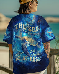 SMELL THE SEA FEEL THE BREEZE TURTLE ALL OVER PRINT - TLTW2103253