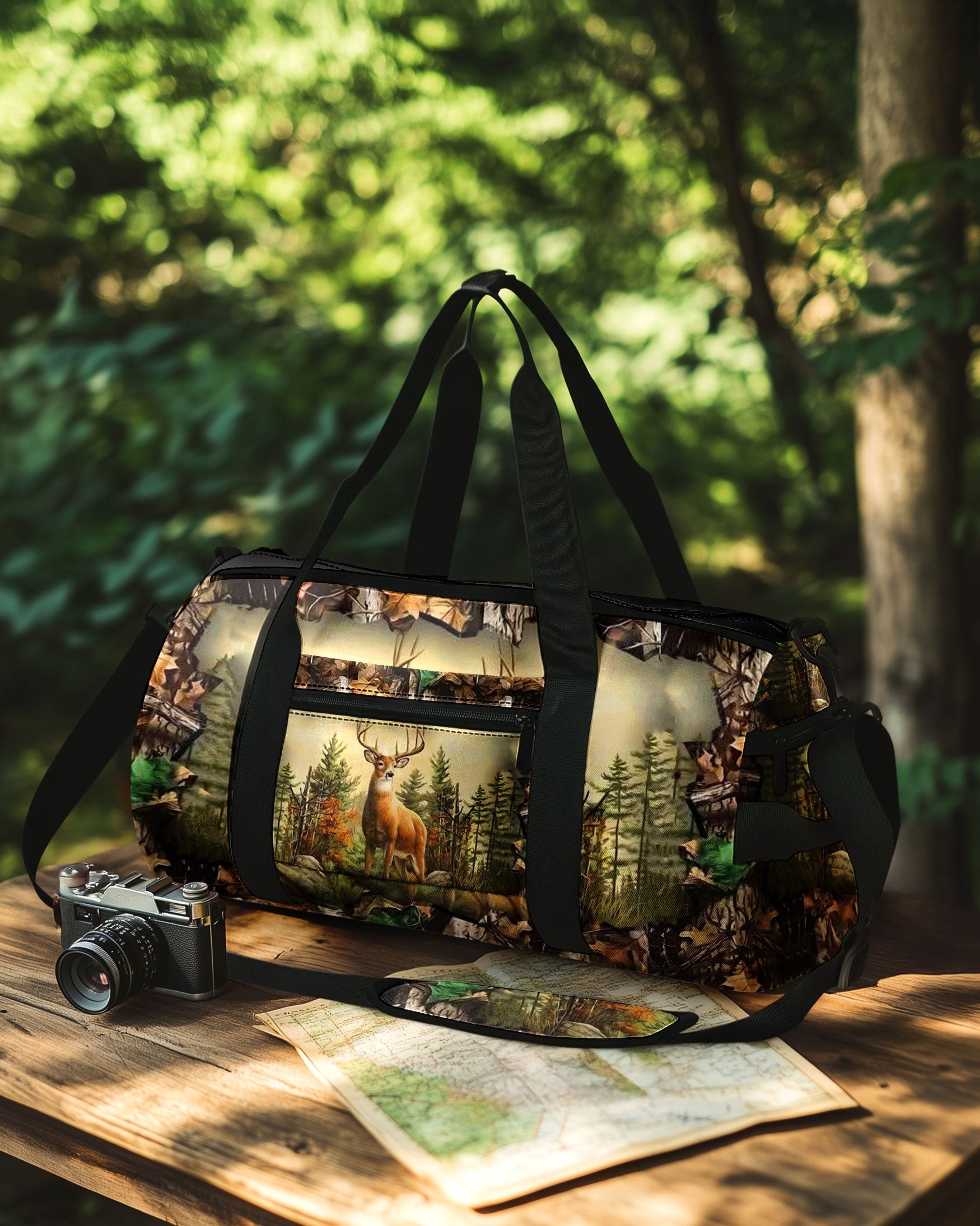 DEER IN FOREST CAMO TRAVE BAG - YHHN1908254