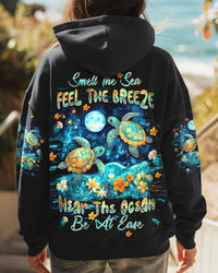 SMELL THE SEA FEEL THE BREEZE TURTLE ALL OVER PRINT - TLTW0710243