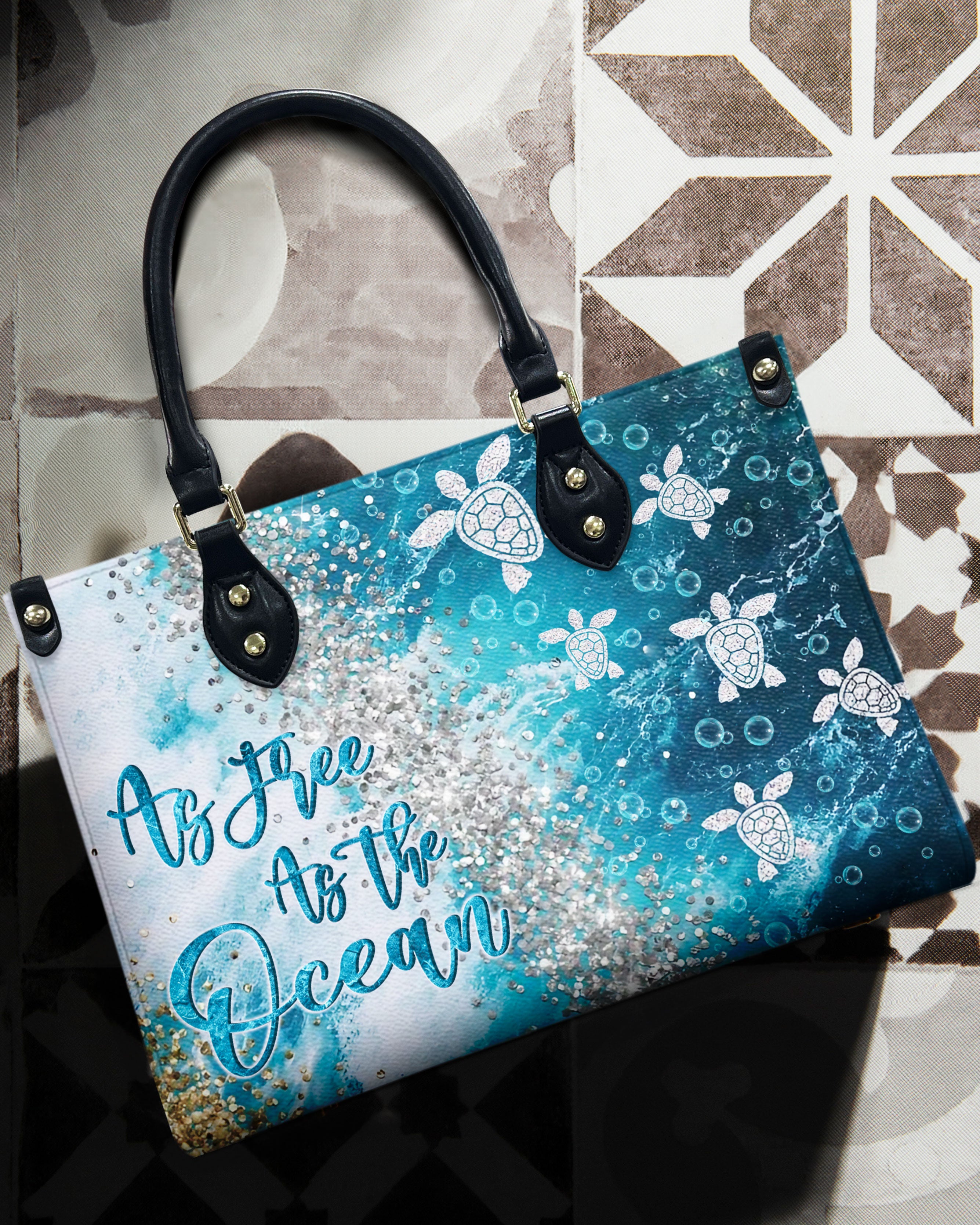 AS FREE AS THE OCEAN LEATHER HANDBAG - YHLN1811244