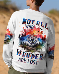 NOT ALL WHO WANDER ARE LOST COMPASS ALL OVER PRINT - TLTW1410233
