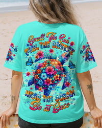 SMELL THE SEA FEEL THE BREEZE TURTLE ALL OVER PRINT - TLTR2907253
