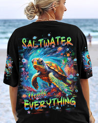 SALTWATER HEALS EVERYTHING TURTLE ALL OVER PRINT - TLTW2405241