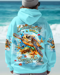 SALTWATER HEALS EVERYTHING TURTLE ALL OVER PRINT - TLTW2002243