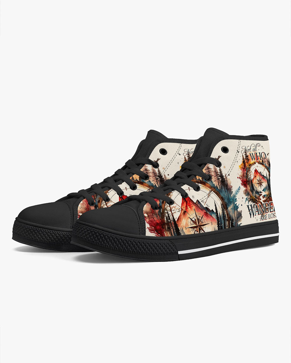 NOT ALL WHO WANDER ARE LOST HIGH TOP CANVAS SHOES - TY1605232