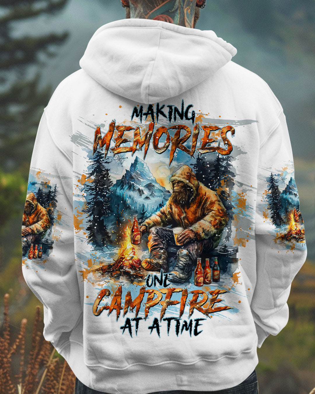 MAKING MEMORIES ONE CAMPFIRE AT A TIME BIGFOOT  ALL OVER PRINT - TLTW2910244