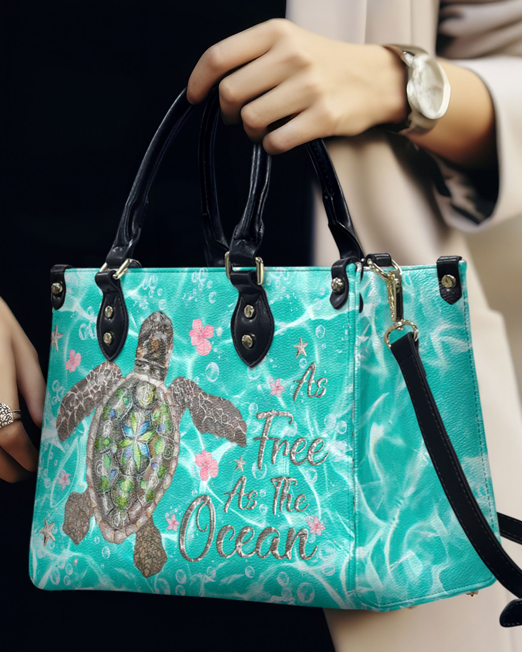 AS FREE AS THE OCEAN LEATHER HANDBAG - YHLN2407244