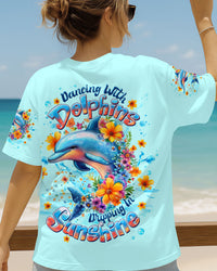 DANCING WITH DOLPHINS ALL OVER PRINT - TLTW0606253