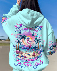 SOME GIRLS ARE JUST BORN FLAMINGO ALL OVER PRINT - TLTW3011233