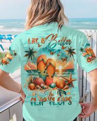 LIFE IS BETTER IN FLIP FLOPS ALL OVER PRINT - TLTW2802245
