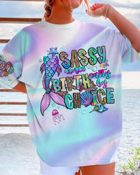 SASSY SINCE BIRTH SALTY BY CHOICE MERMAID ALL OVER PRINT - TLTW0707233