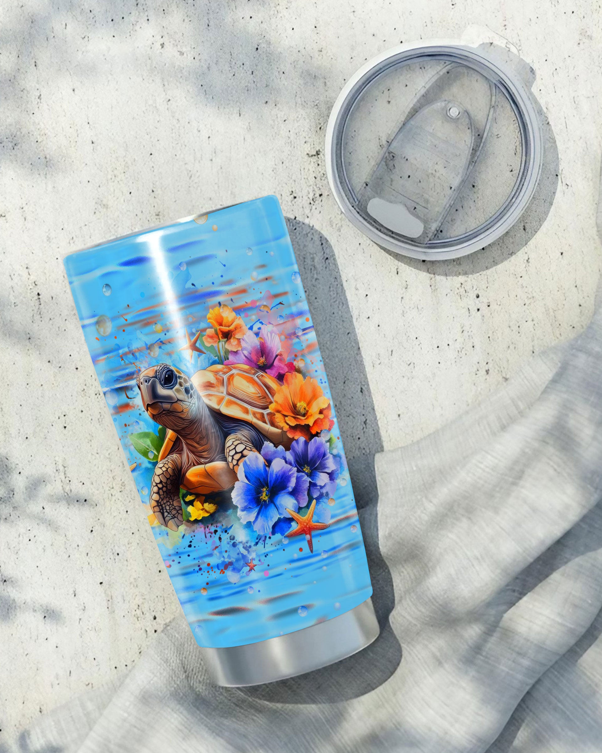 SALTWATER HEALS EVERYTHING TURTLE TUMBLER - YHHN0809254