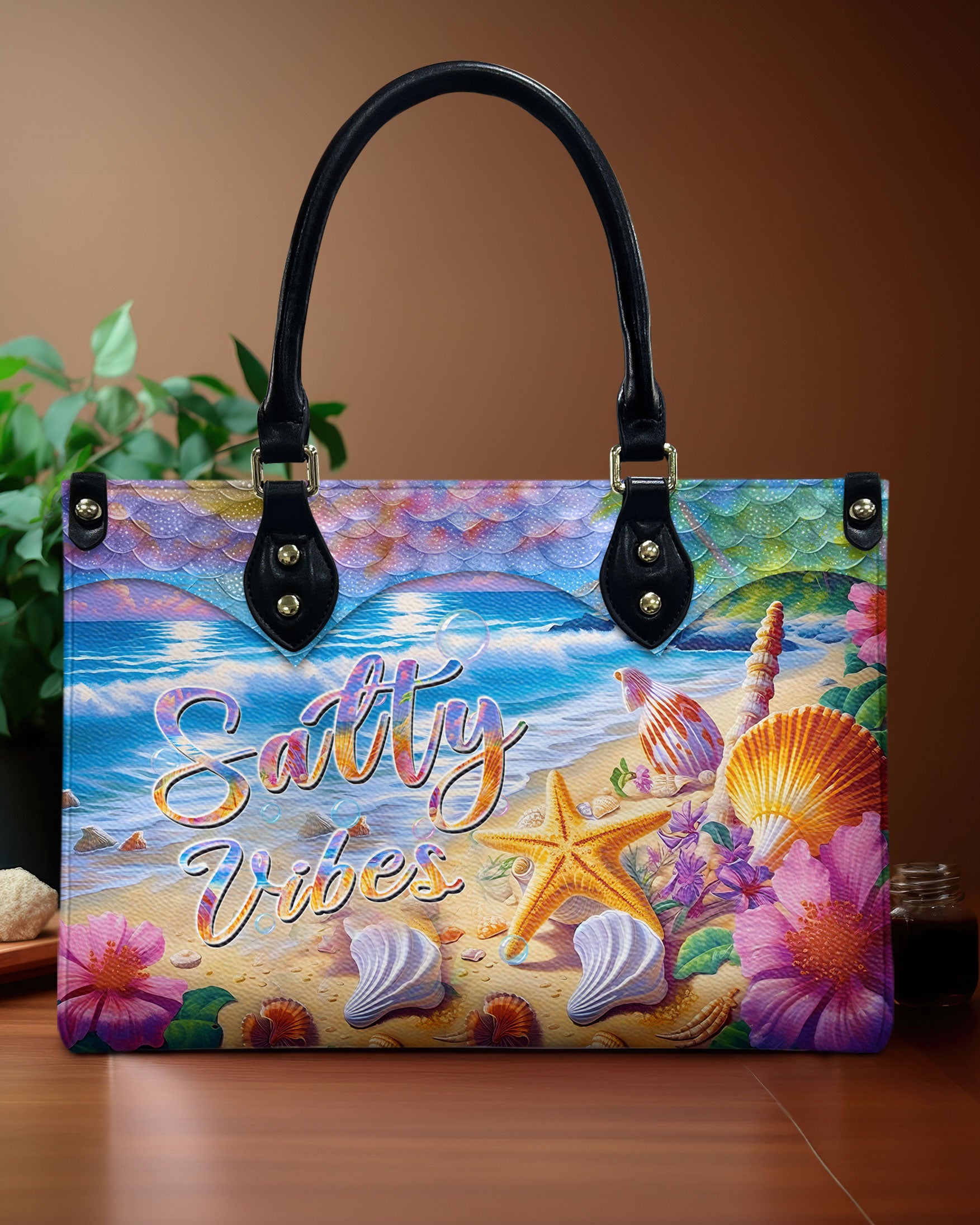 SALTY VIBES LEATHER HANDBAG - YHHN2905242