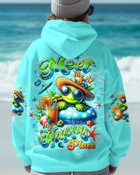 MEET ME AT MY HAPPY PLACE TURTLE ALL OVER PRINT - TLTW2308252