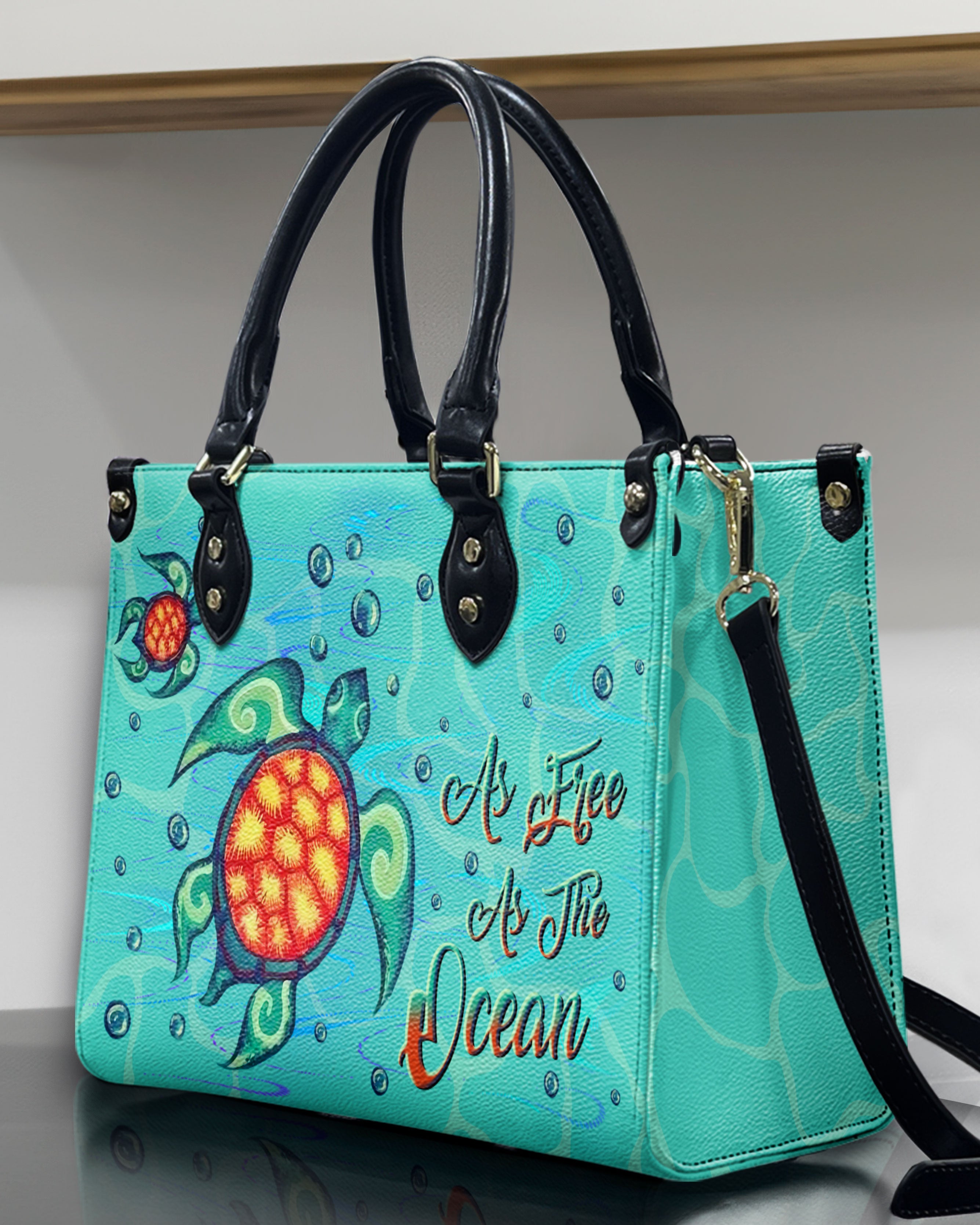 AS FREE AS THE OCEAN LEATHER HANDBAG - YHLN1908244