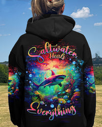 SALTWATER HEALS EVERYTHING SHARK ALL OVER PRINT - TLTW0901244