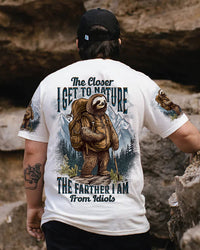 THE CLOSER I GET TO NATURE SLOTH ALL OVER PRINT - TLTW0407234