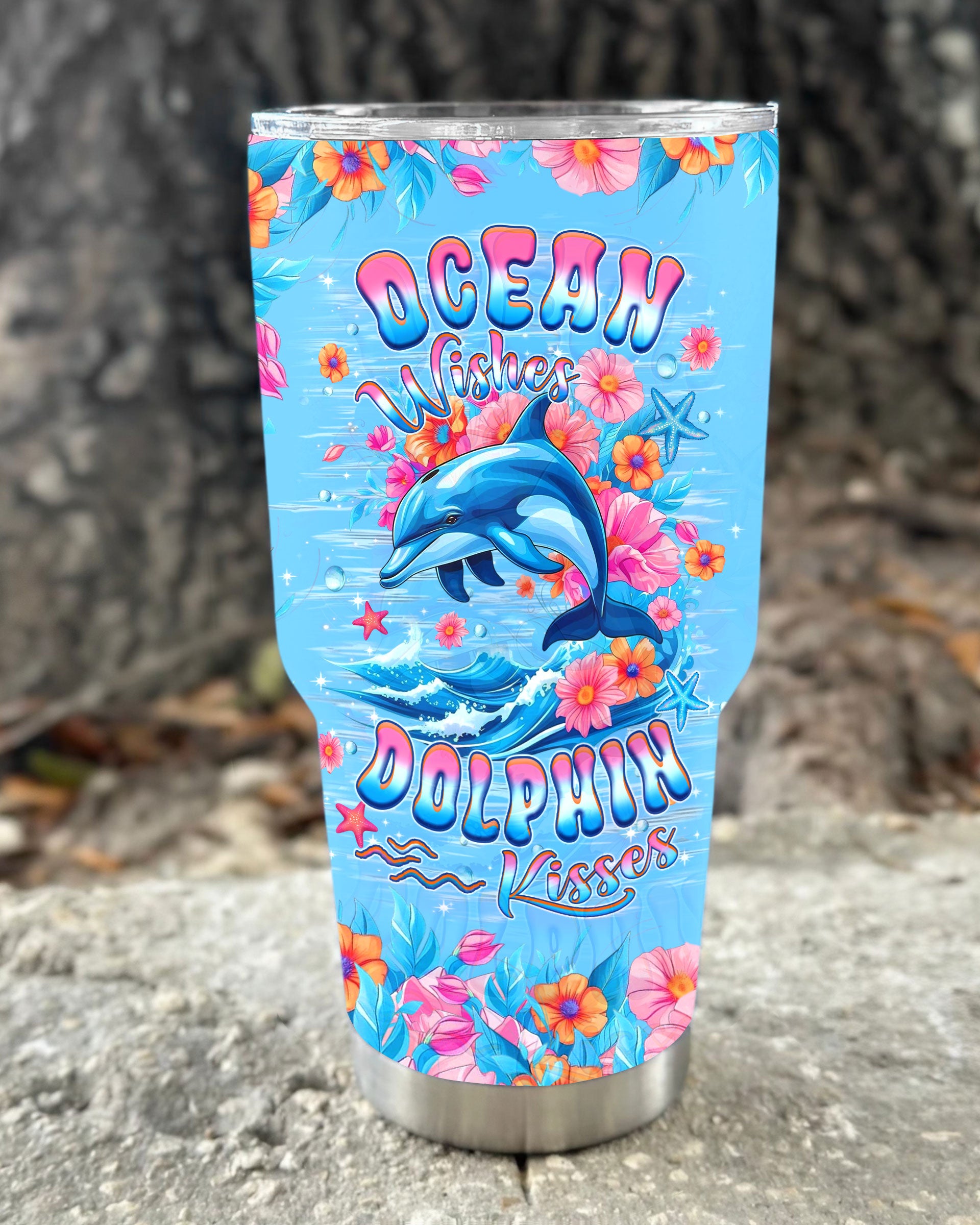 OCEAN WISHES DOLPHIN KISSES TUMBLER - YHHN1709254