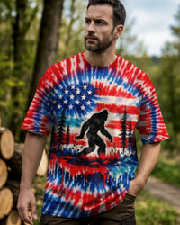 BIGFOOT FLAG RED WHITE & BLUE SWIRL ALL OVER PRINT   - TLTW0402262