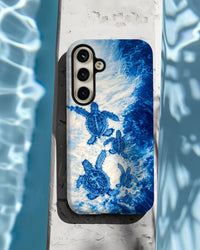 SEA TURTLE FAMILY WAVES PHONE CASE  - TLTW1704264