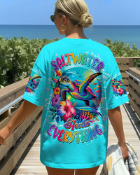 SALTWATER HEALS EVERYTHING TURTLE ALL OVER PRINT - TLTW0312253