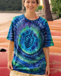 TURTLE TIE DYE  ALL OVER PRINT - TLTW1712253