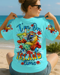 I'M ON ISLAND TIME PARROT ALL OVER PRINT  - TLTR1507253