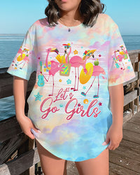 LET'S GO GIRLS FLAMINGO BEACH ALL OVER PRINT - TLTW3006234