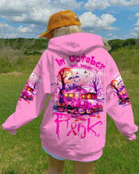 IN OCTOBER WE WEAR PINK HALLOWEEN ALL OVER PRINT - TLTW1408234