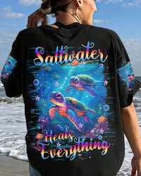 SALTWATER HEALS EVERYTHING TURTLE ALL OVER PRINT - TLTW2305246