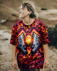 MIDNIGHT HOWL WOLF SWIRL ALL OVER PRINT   - TLTW1002261