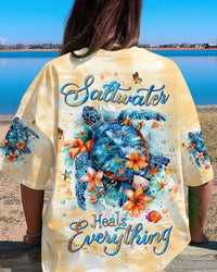 SALTWATER HEALS EVERYTHING TURTLE ALL OVER PRINT - TLTW0905245