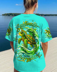 SALTWATER HEALS EVERYTHING TURTLE ALL OVER PRINT - TLTW2012253