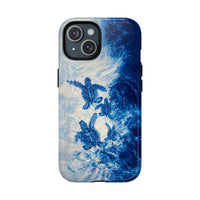 SEA TURTLE FAMILY WAVES MAGNETIC PHONE CASE  - TLTW1704264